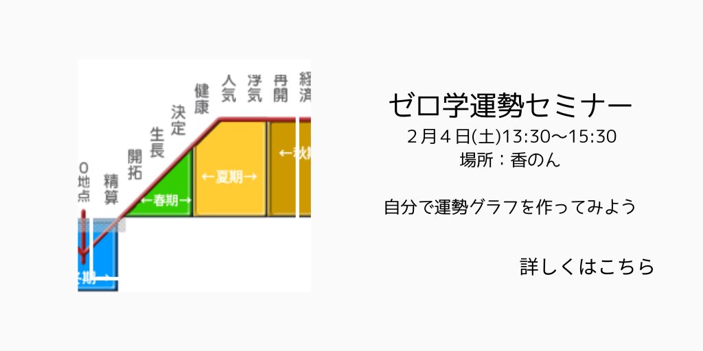 ゼロ学運勢セミナー